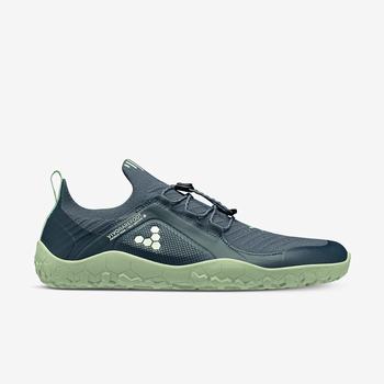 Blue Women's Vivobarefoot Primus Trail Knit Fg Training Shoes | Philippines 0176ZUTG